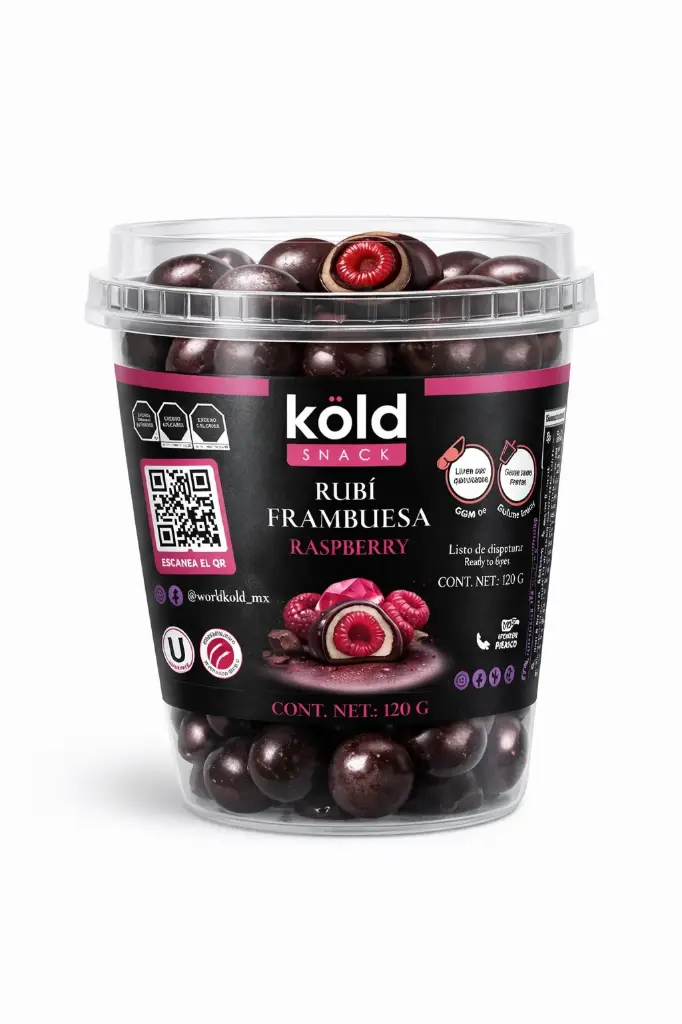 KOLD SNACKS RUBI (FRAMBUESA CON CHOCOLATE)